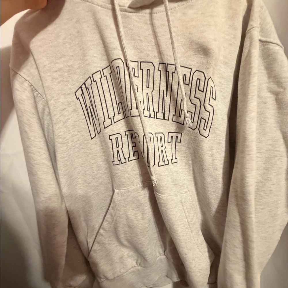Gray Wilderness Resort Hoodie